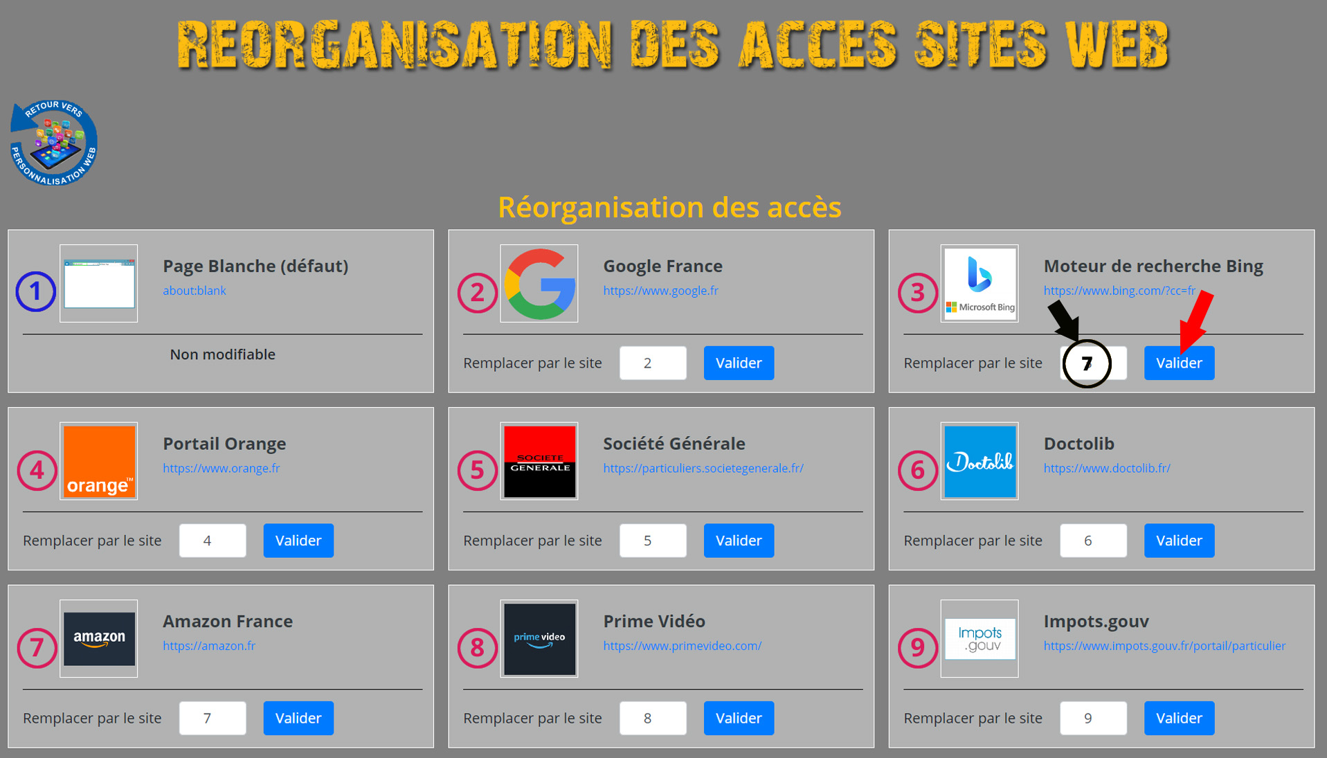 Réorganisation 1