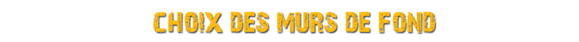 Choix Murs